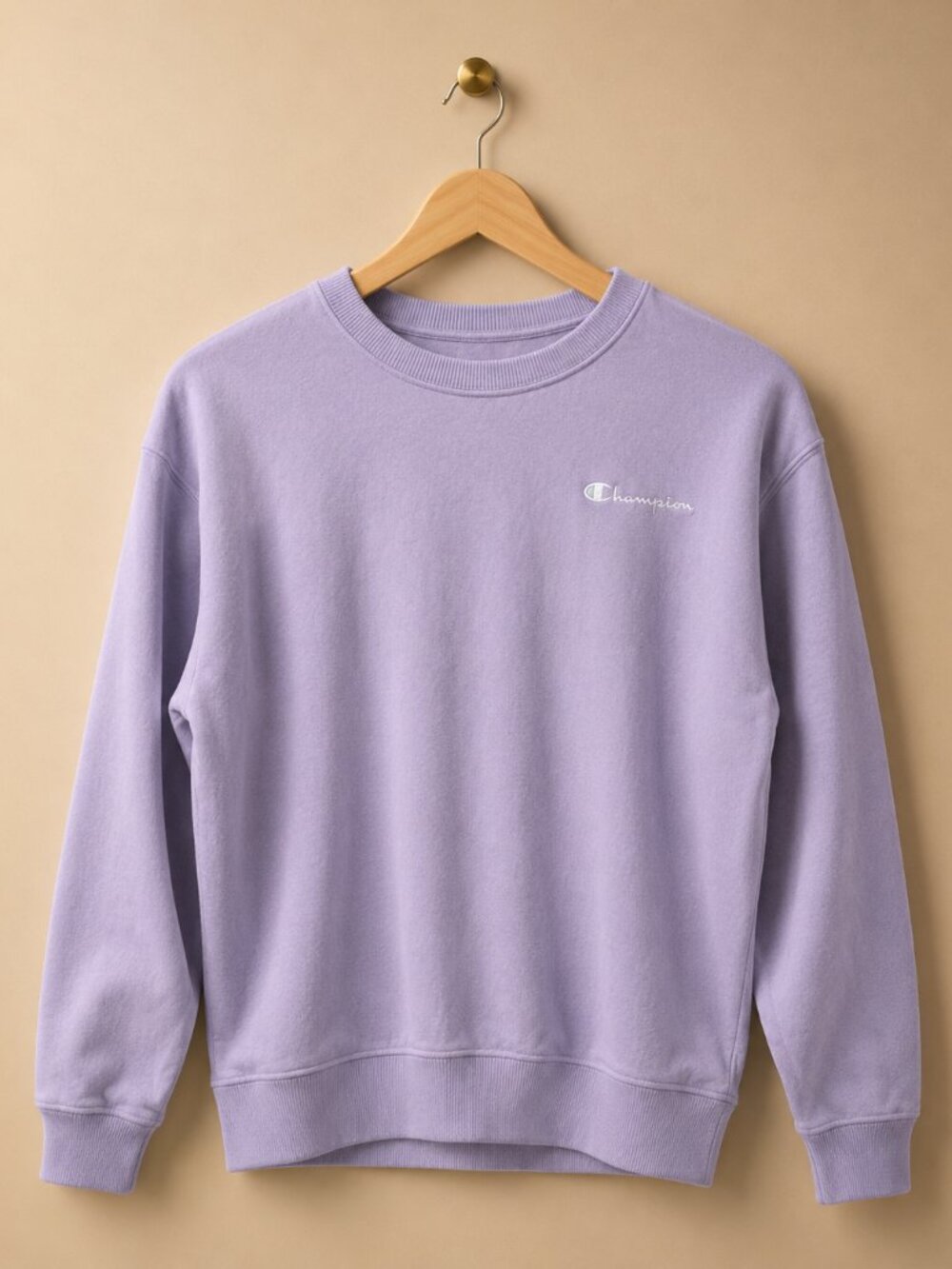 Champion Kids Large Lavender Purple Crewneck Sweatshirt Logo